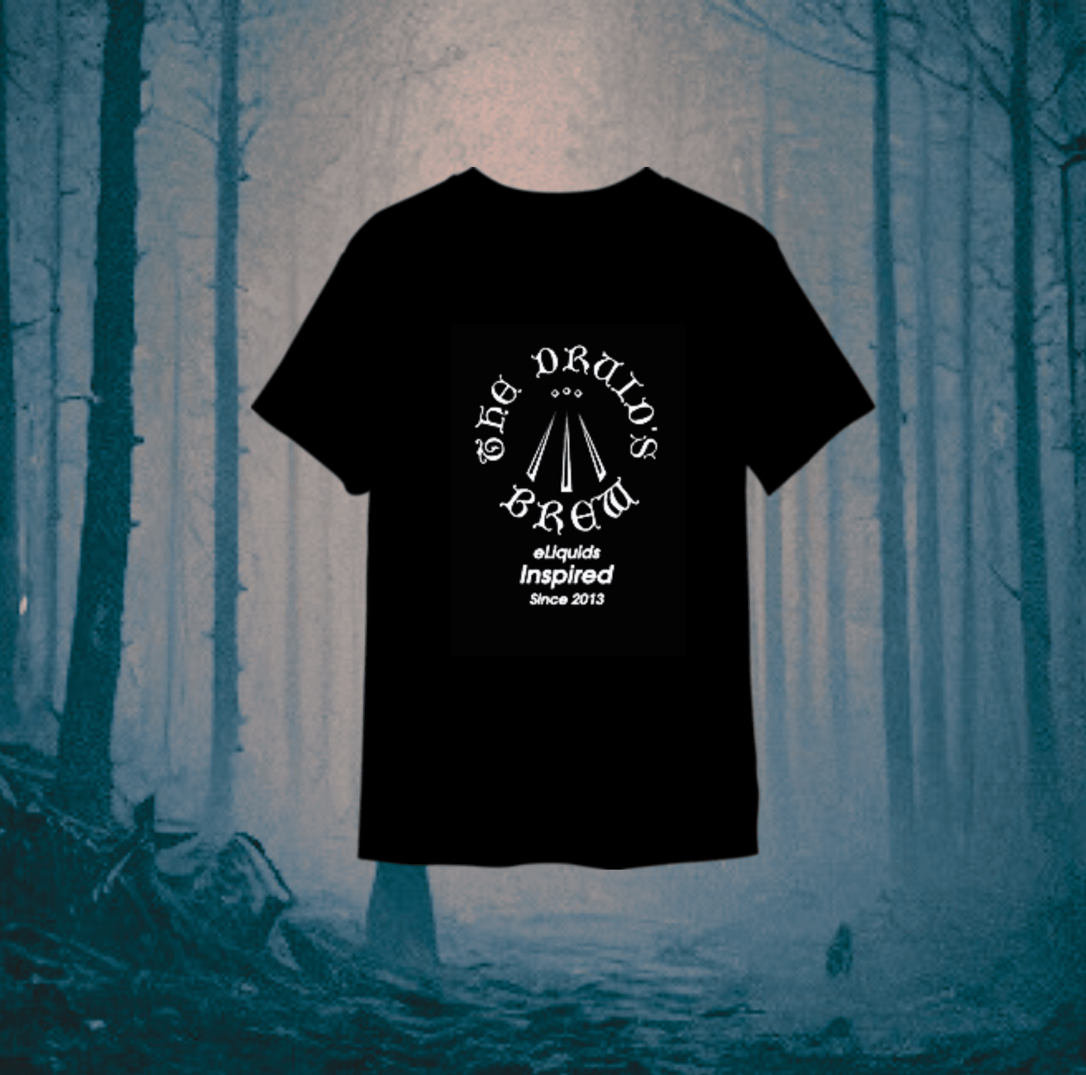 Mens T-Shirt, Black The Druid's Brew