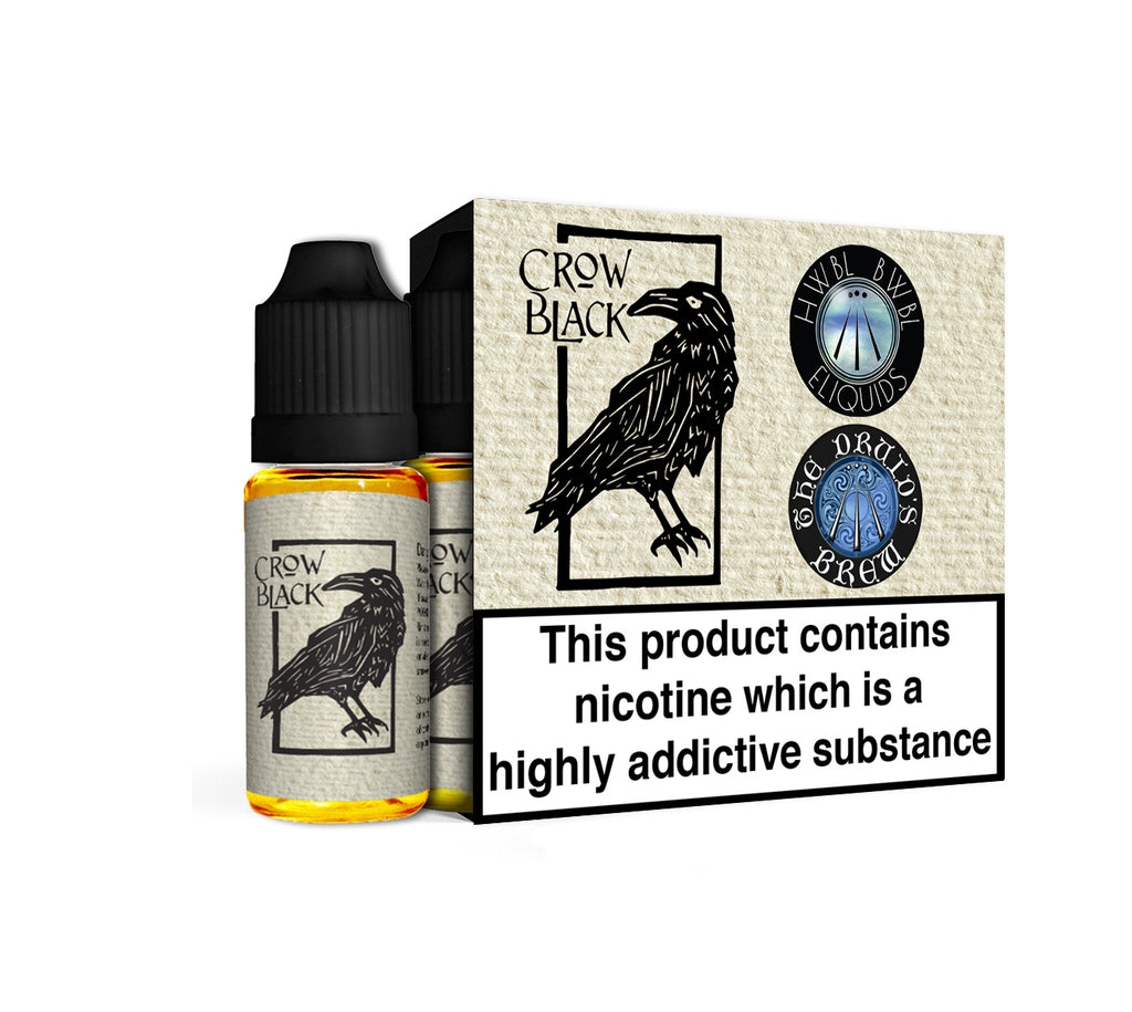 Crow Black - 18mg for short fill top up Contains Nicotine
